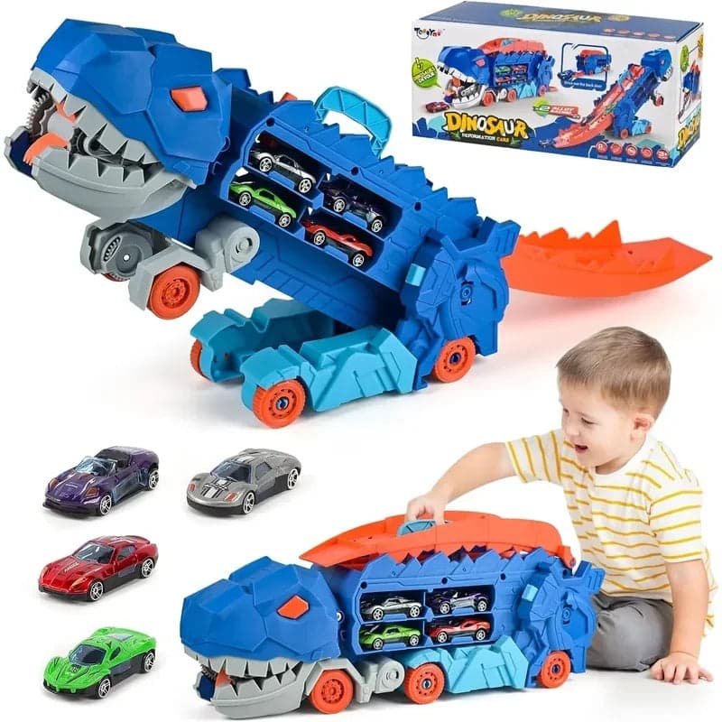 Hot Wheels City Pista Super Reboque de T Rex - Mattel